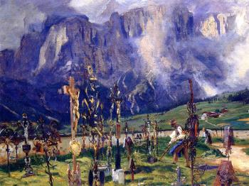John Singer Sargent : Graveyard in the Tyrol